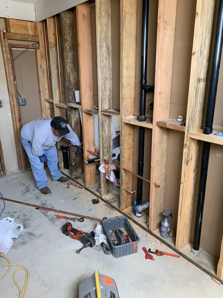 Commercial rough-in plumbing for Gas Line Repair in Hill